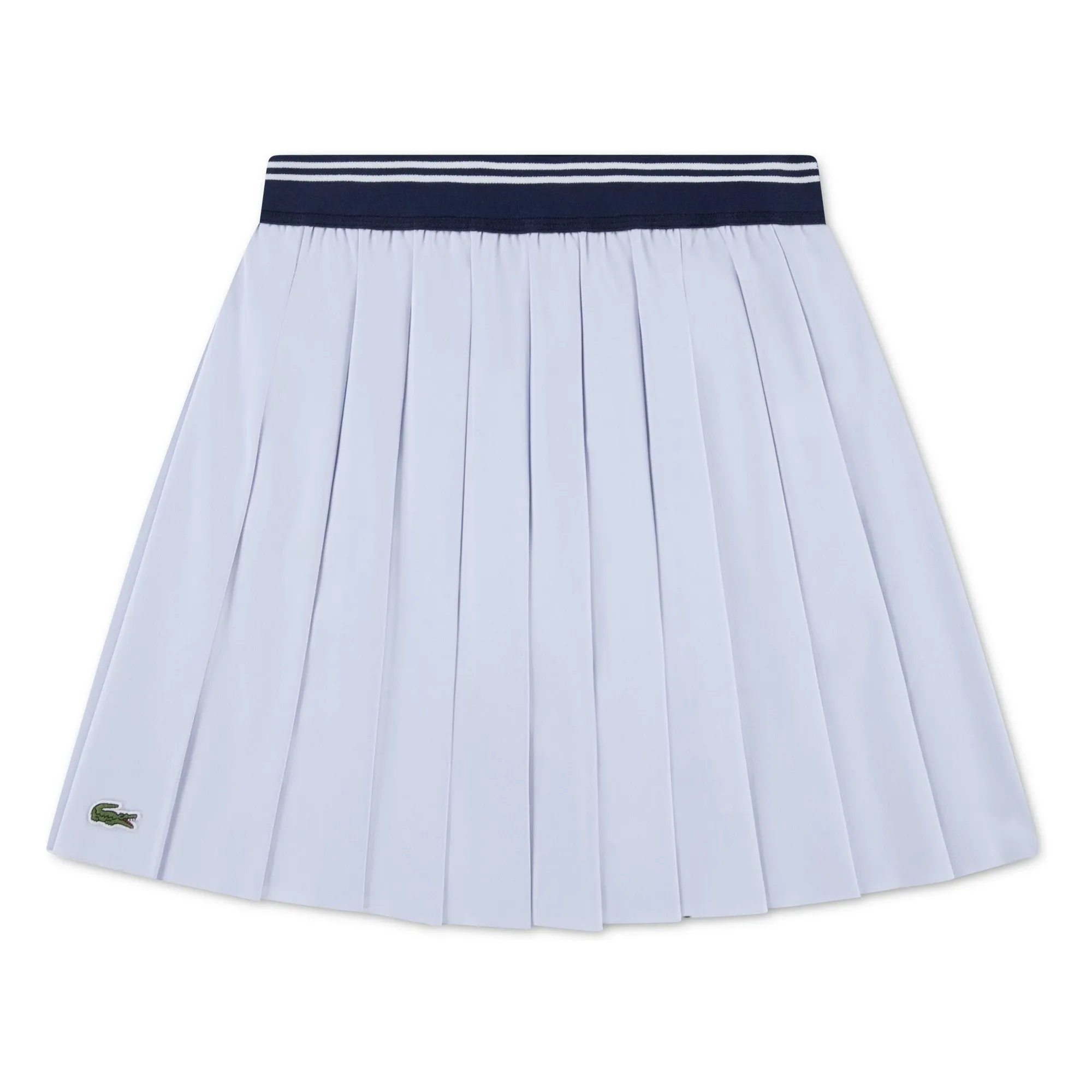 Lacoste Light Blue Recycled Fiber Pleated Skirt