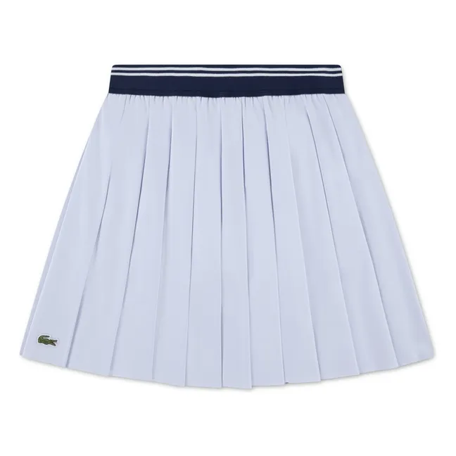 Recycled Fiber Pleated Skirt | Light Blue
