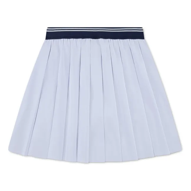 Recycled Fiber Pleated Skirt | Light Blue