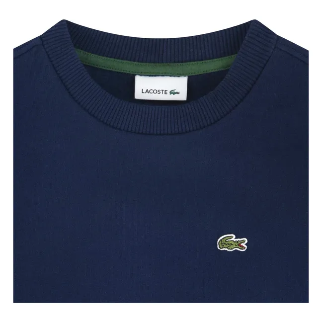 Sudadera con logotipo de algodón orgánico | Azul Marino