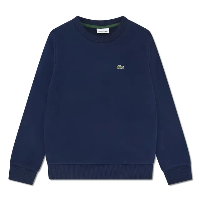 Sudadera con logotipo de algodón orgánico | Azul Marino