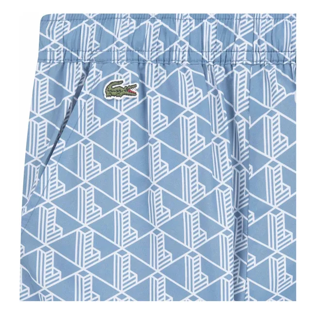 Ensemble Veste et Jogger Monogramme Fibres Recyclées | Bleu Clair