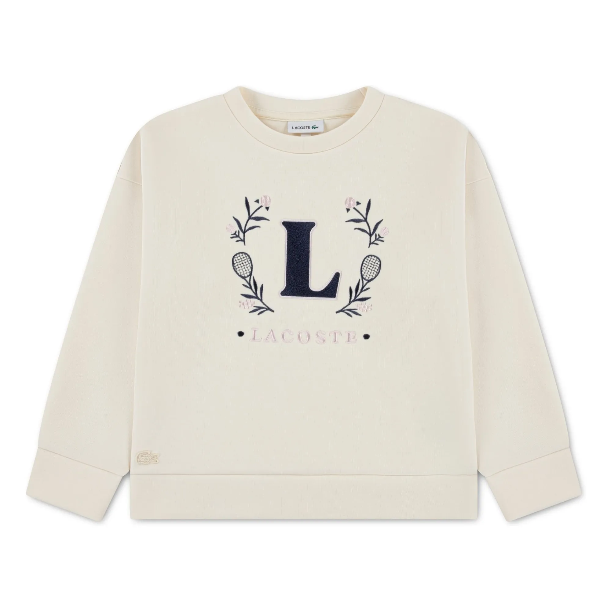 Lacoste Pale Yellow Sweat L Organic Cotton