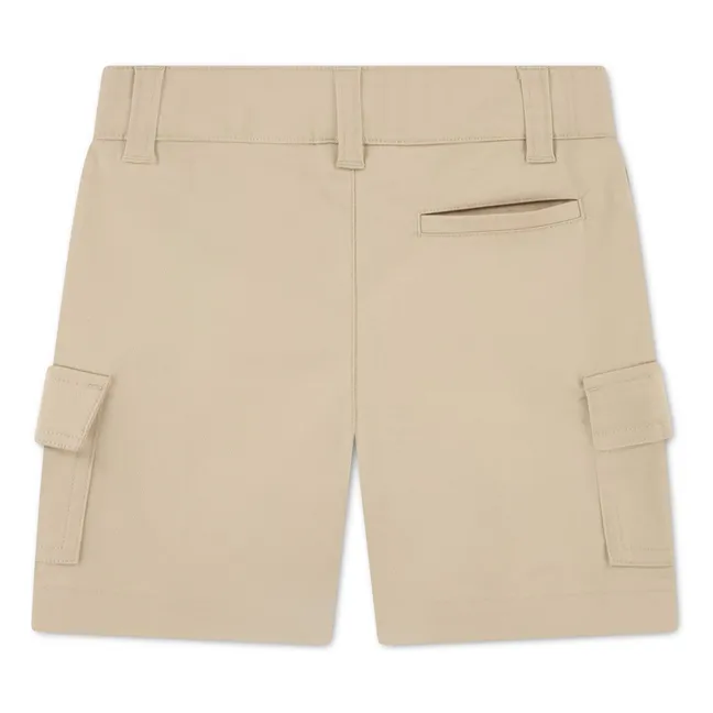 Bermudas Cargo de algodón orgánico | Beige