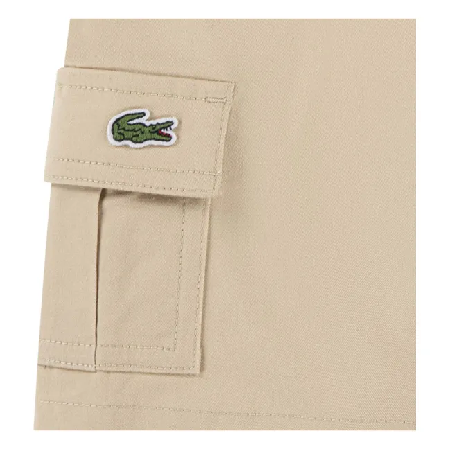 Bermudas Cargo de algodón orgánico | Beige