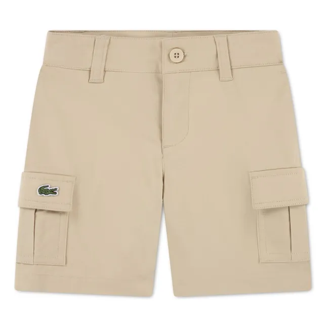 Bermuda Cargo Coton Bio | Beige