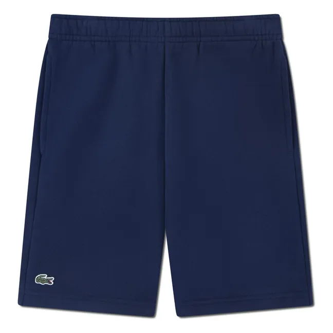 Pantalones cortos Logo Jogger de algodón orgánico | Azul Marino