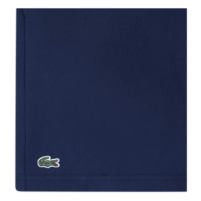 Organic Cotton Logo Jogger Shorts | Navy blue