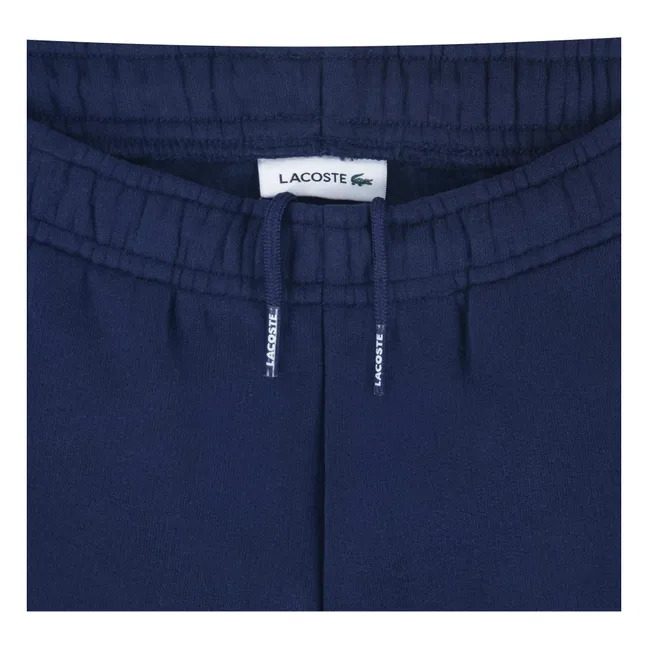 Short Jogger Logo Coton Bio | Bleu marine