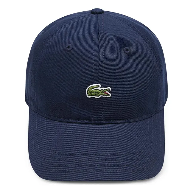 Logo organic cotton cap | Navy blue