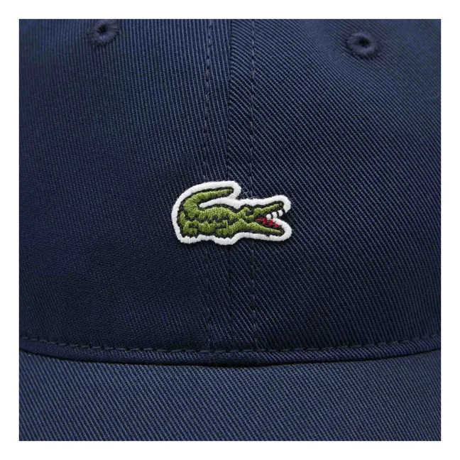 Logo organic cotton cap | Navy blue