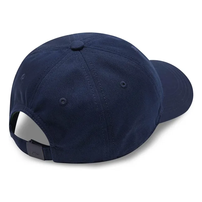 Logo organic cotton cap | Navy blue