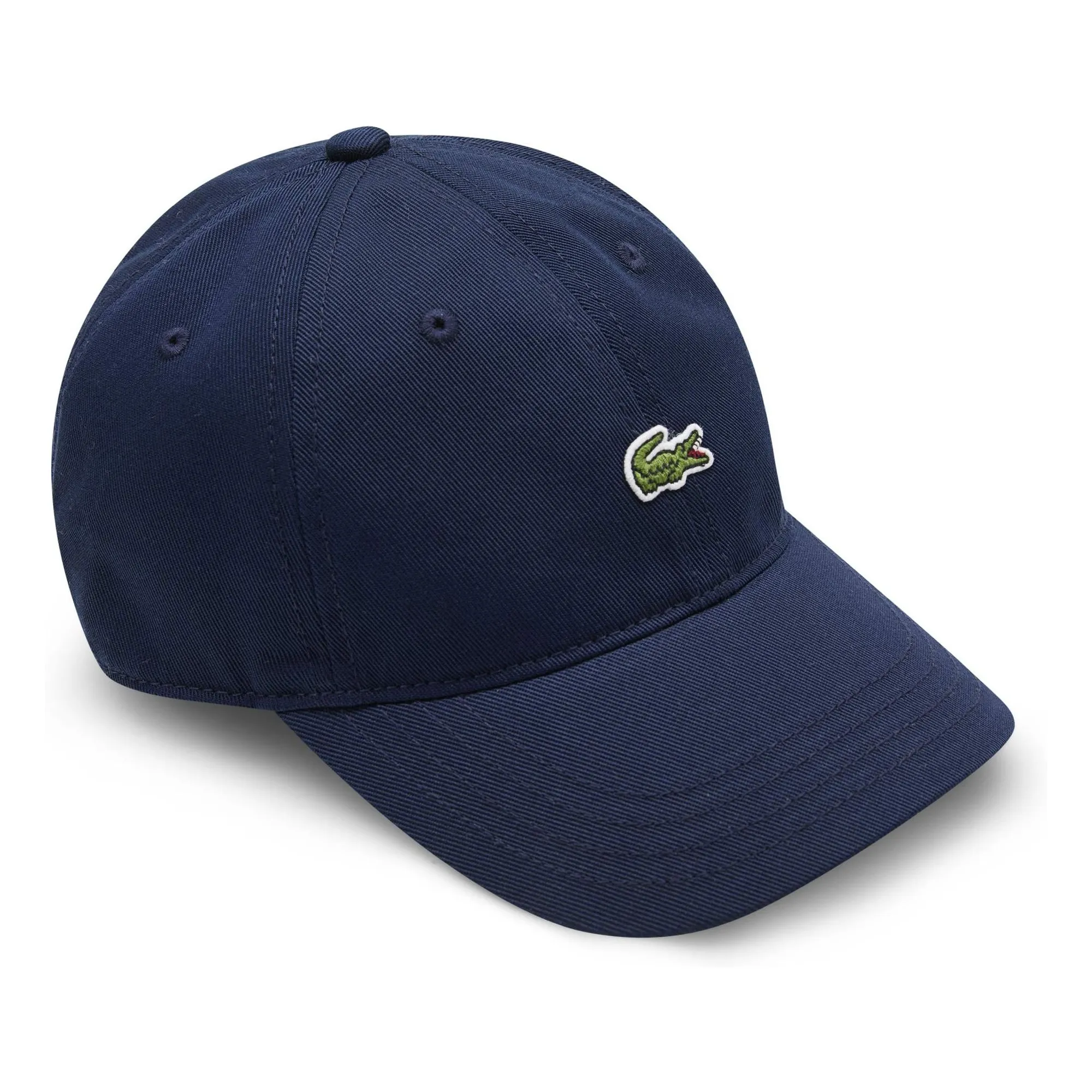 Lacoste Navy Blue Logo Organic Cotton Cap