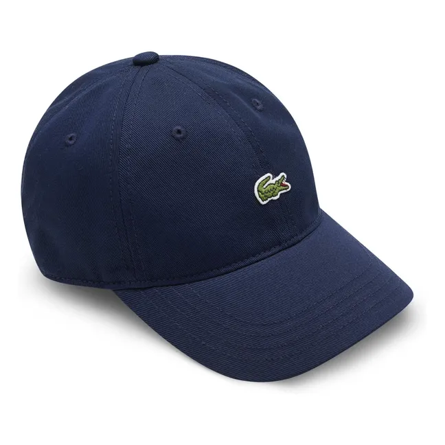 Logo organic cotton cap | Navy blue