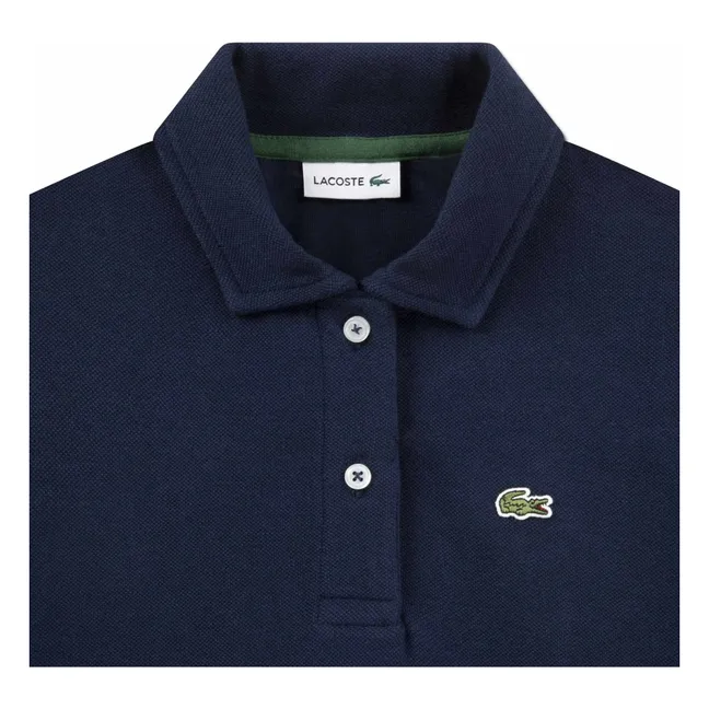 Polo oversize con logotipo Algodón orgánico | Azul Marino