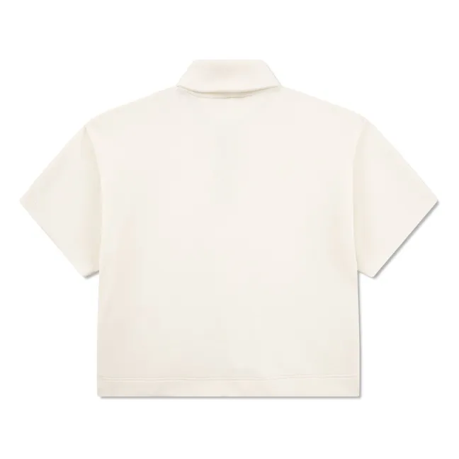 Polo Oversize Logo Bio-Baumwolle | Seidenfarben