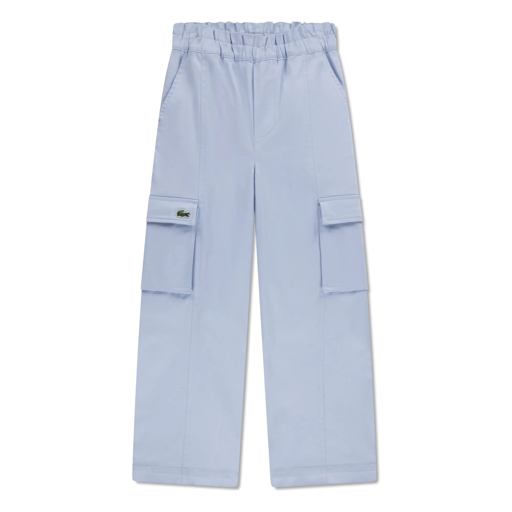 Lacoste Light Blue Elasticated Waist Organic Cotton Cargo Pants