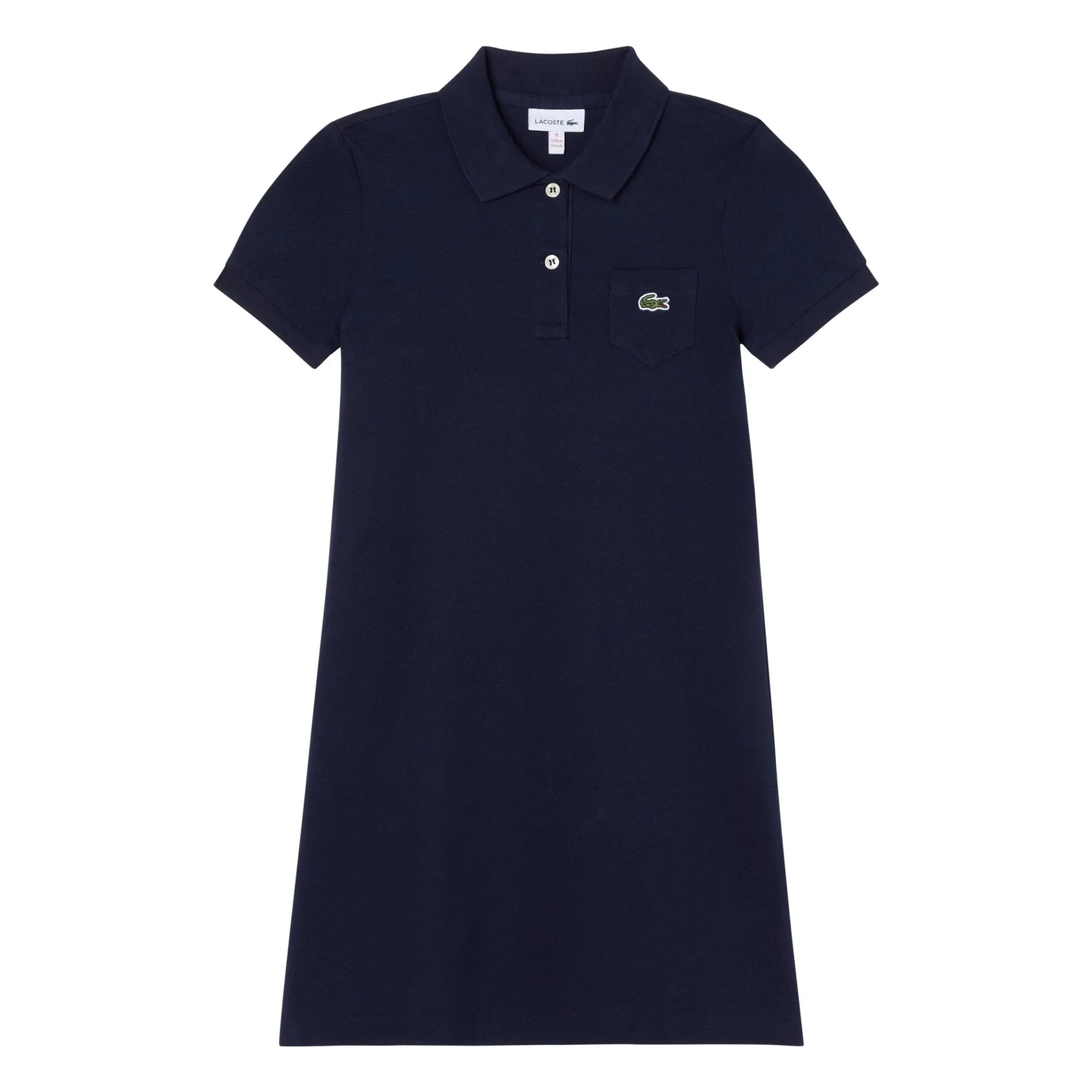 Lacoste Navy Blue Organic Cotton Polo Dress