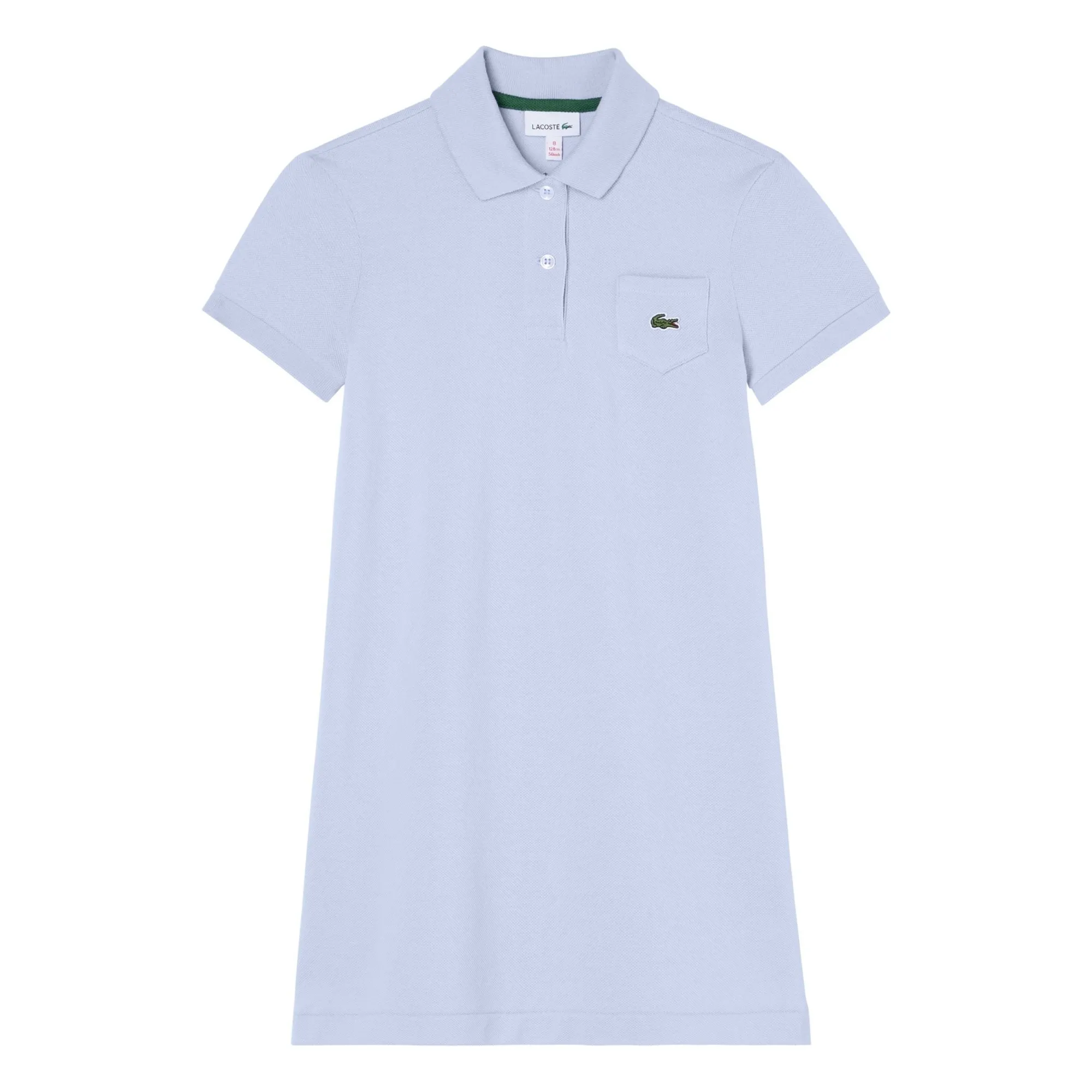 Lacoste Light Blue Organic Cotton Polo Dress