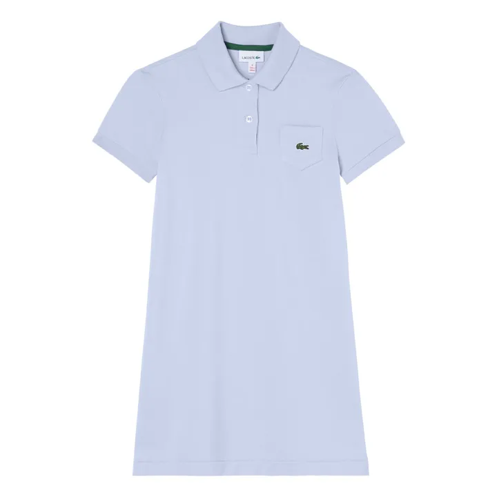 Robe Polo Coton Bio | Bleu Clair- Image produit n°0