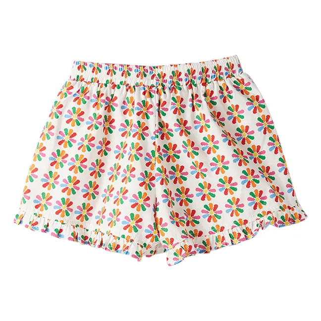 Pantalón corto con volante Moulin à Vent | Blanco