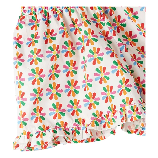 Pantalón corto con volante Moulin à Vent | Blanco