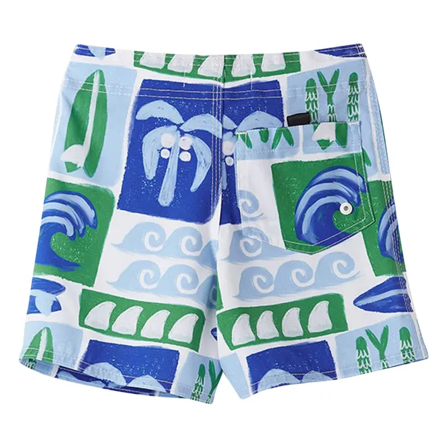 Short de Bain Rio Vagues | Bleu
