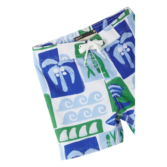 Short de Bain Rio Vagues | Bleu