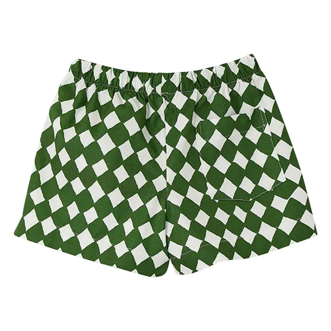 Damier Cord Short | Green