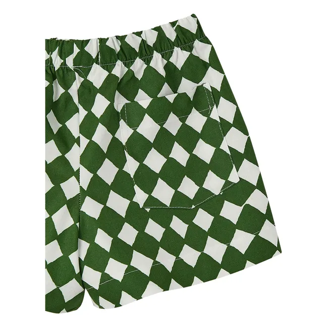 Damier Cord Short | Green