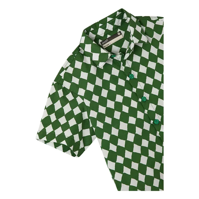 Camicia Damier | Verde