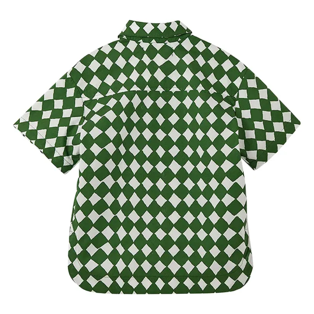 Camicia Damier | Verde