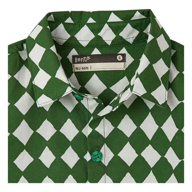 Camisa Damier | Verde