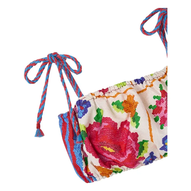 Crop Top Flores | Rojo