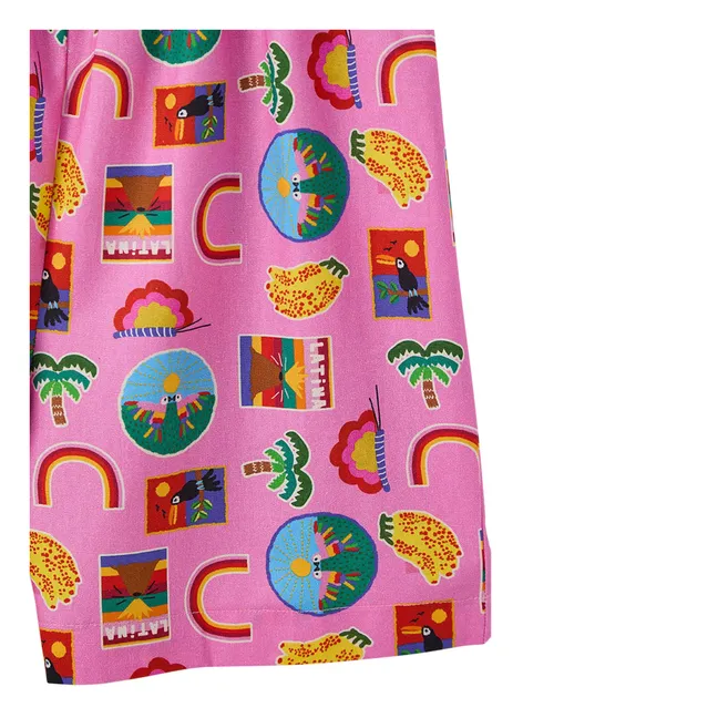 Salopette Arc-en-ciel | Rose