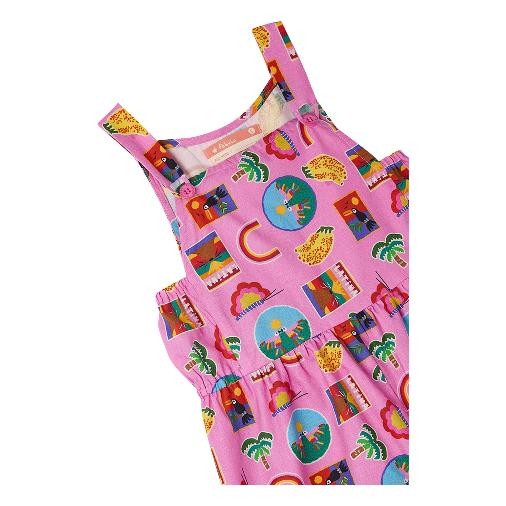 Salopette Arc-en-ciel | Rose- Image produit n°3