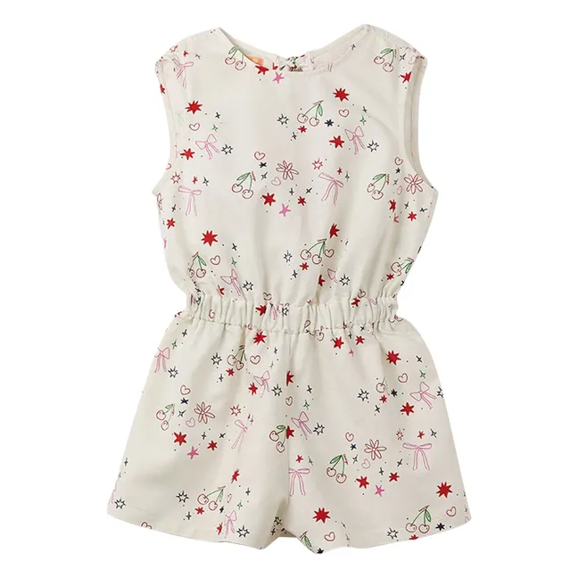 Combishort Cerises Pop | Blanc