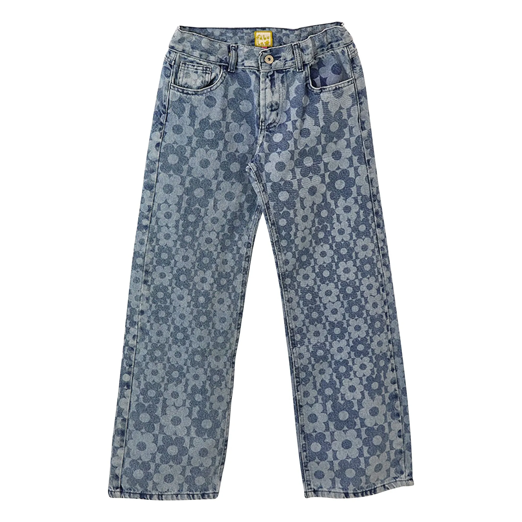 Jean Fleurs | Bleu Clair- Image produit n°0