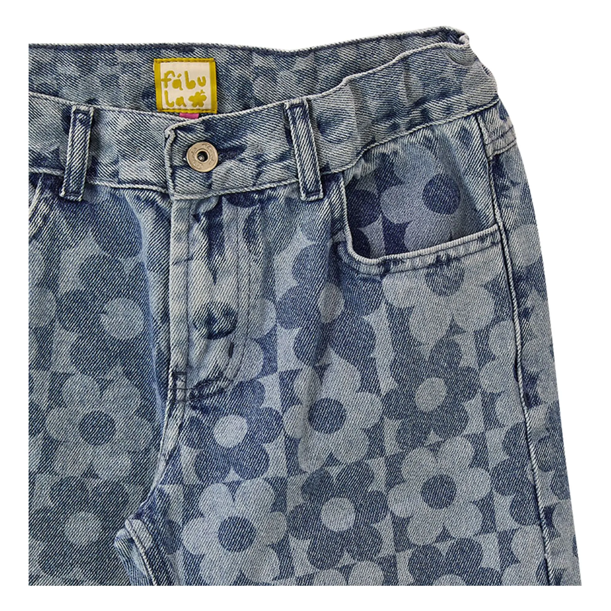 Jean Fleurs | Bleu Clair- Image produit n°4