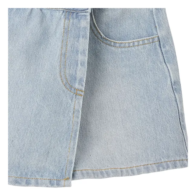 Jupe Short Denim | Bleu Clair