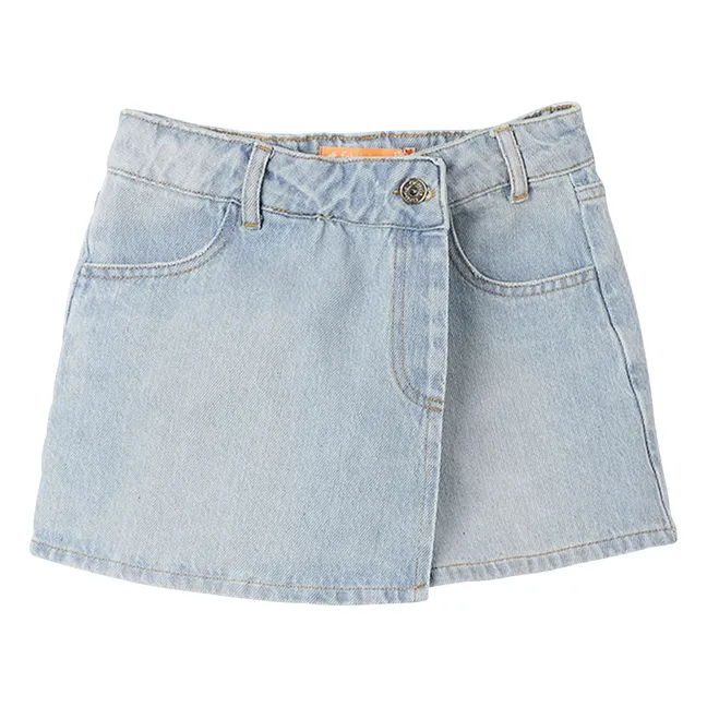 Jupe Short Denim | Bleu Clair