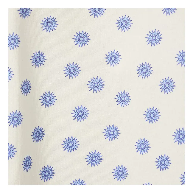 Sweat Sans Manches Molleton Pois | Blanc