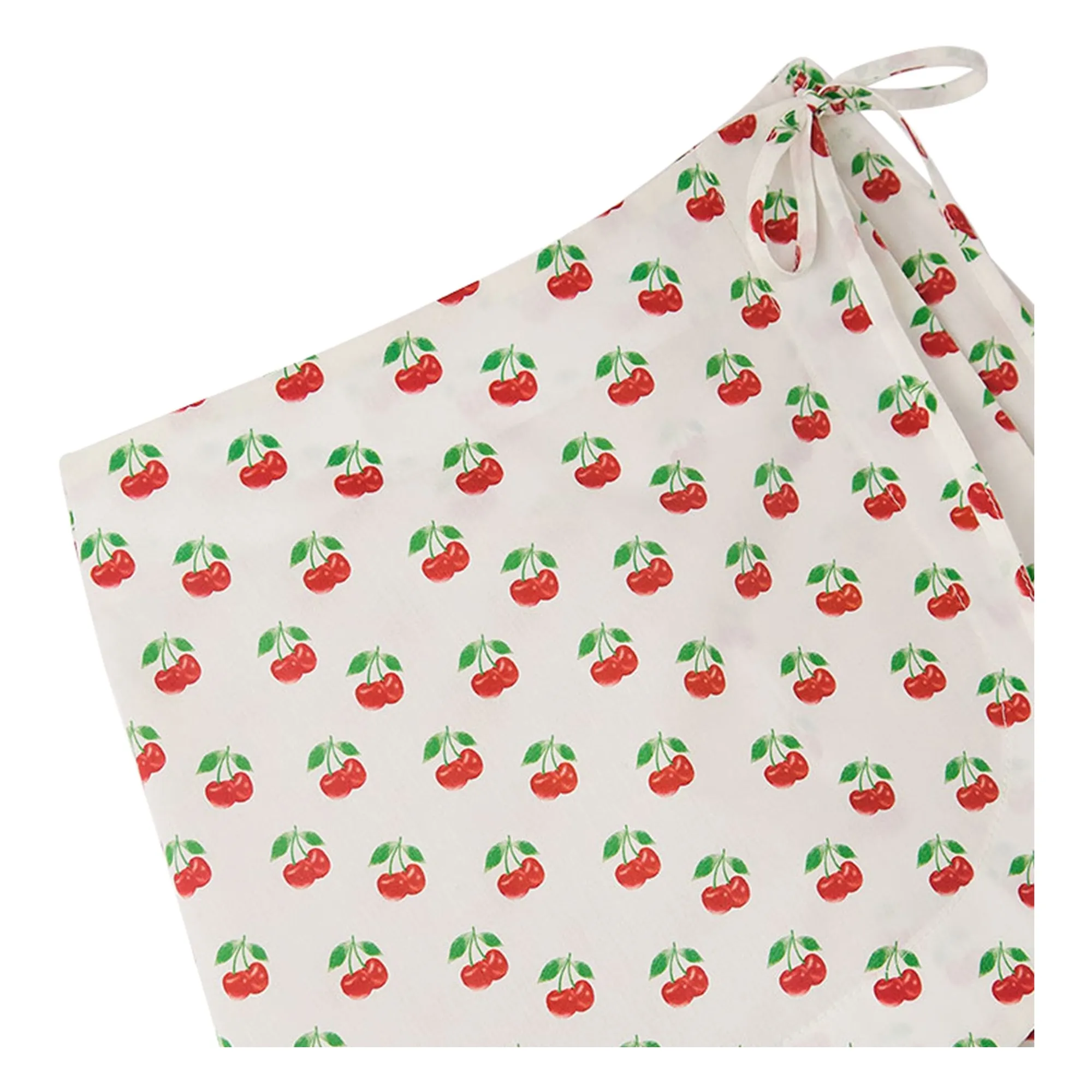 Jupe Short Cerises | Blanc- Image produit n°3