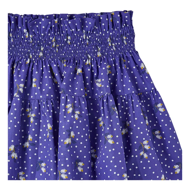 Jupe Volants Pois | Bleu