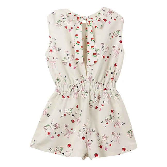 Combishort Cerises Pop | Blanc