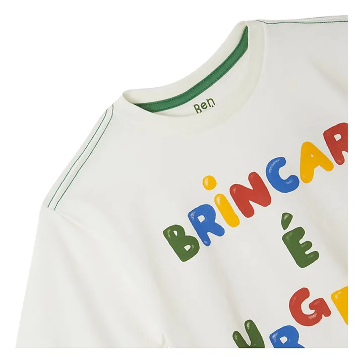 T-shirt Brincar é Urgente | Blanc- Image produit n°4