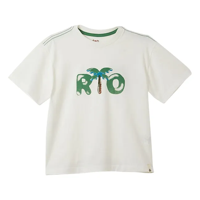 T-shirt Palmiers Rio | Blanc