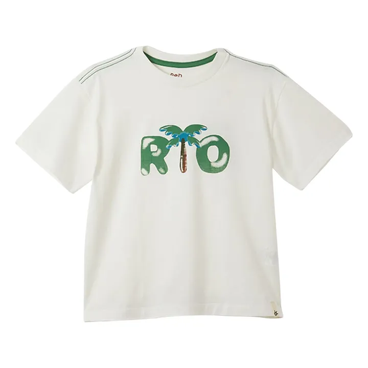 T-shirt Palmiers Rio | Blanc- Image produit n°0
