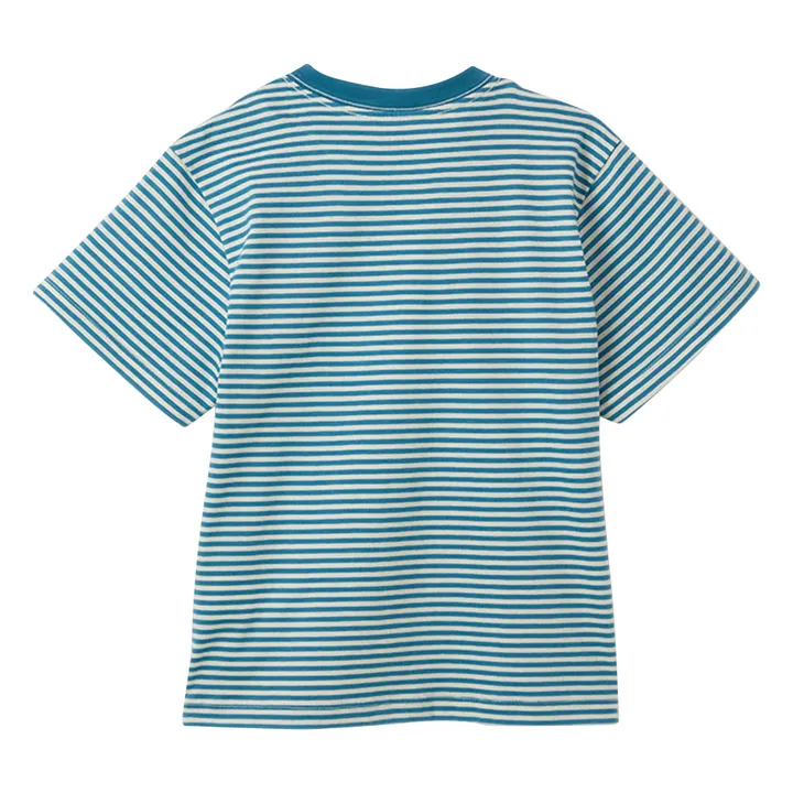 T-shirt Requin Rayé | Bleu- Image produit n°4