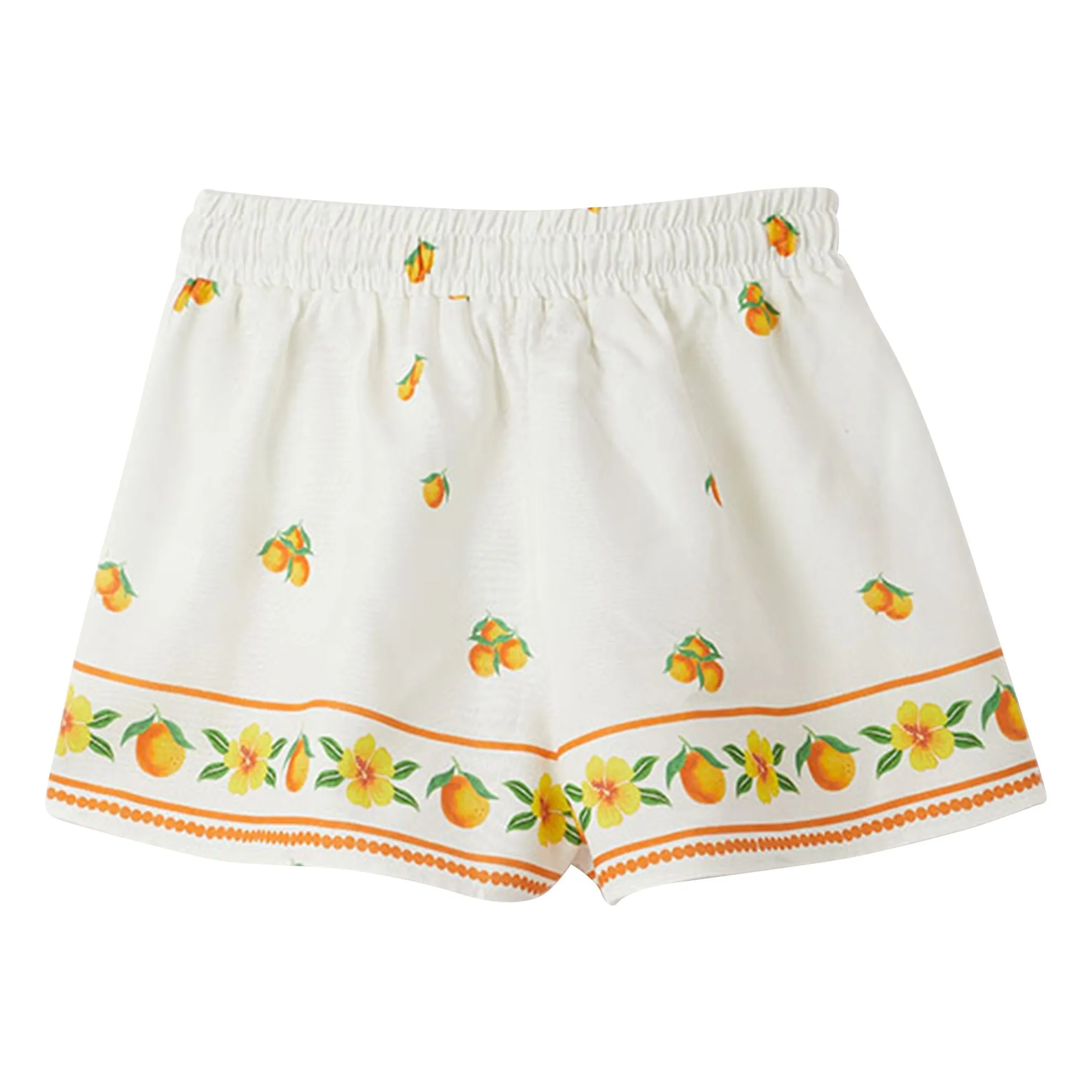 Short Cordon Oranges | Blanc- Image produit n°4